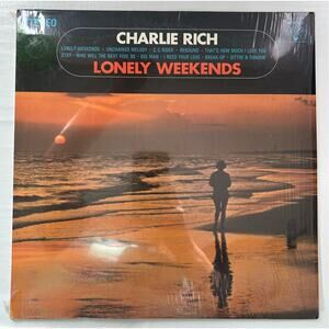 Charlie Rich Lonely Weekends Vintage Vinyl Album 1960